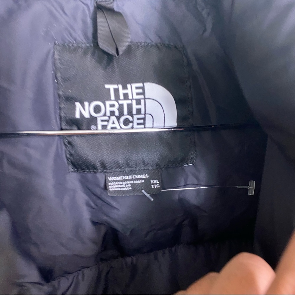 The North Face 1996 Retro Nuptse Jacket Black‎ Puffer 700 XXL Womens FLAWED - Picture 2 of 8